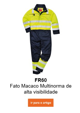 Imagem do FR60 geral de alta visibilidade Multinorm em amarelo e azul com um link que leva à página do artigo.