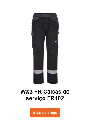 Calça WX3 FR Service FR402 em preto com link que leva à página do artigo.