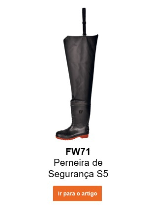 Imagem do wader de segurança S5 FW71 em preto com um link que leva à página do artigo.