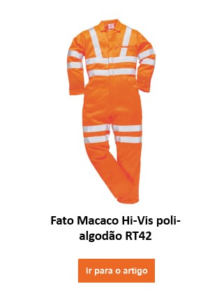 Imagem do RT42 GO/RT de alta visibilidade geral em laranja com link para o artigo.